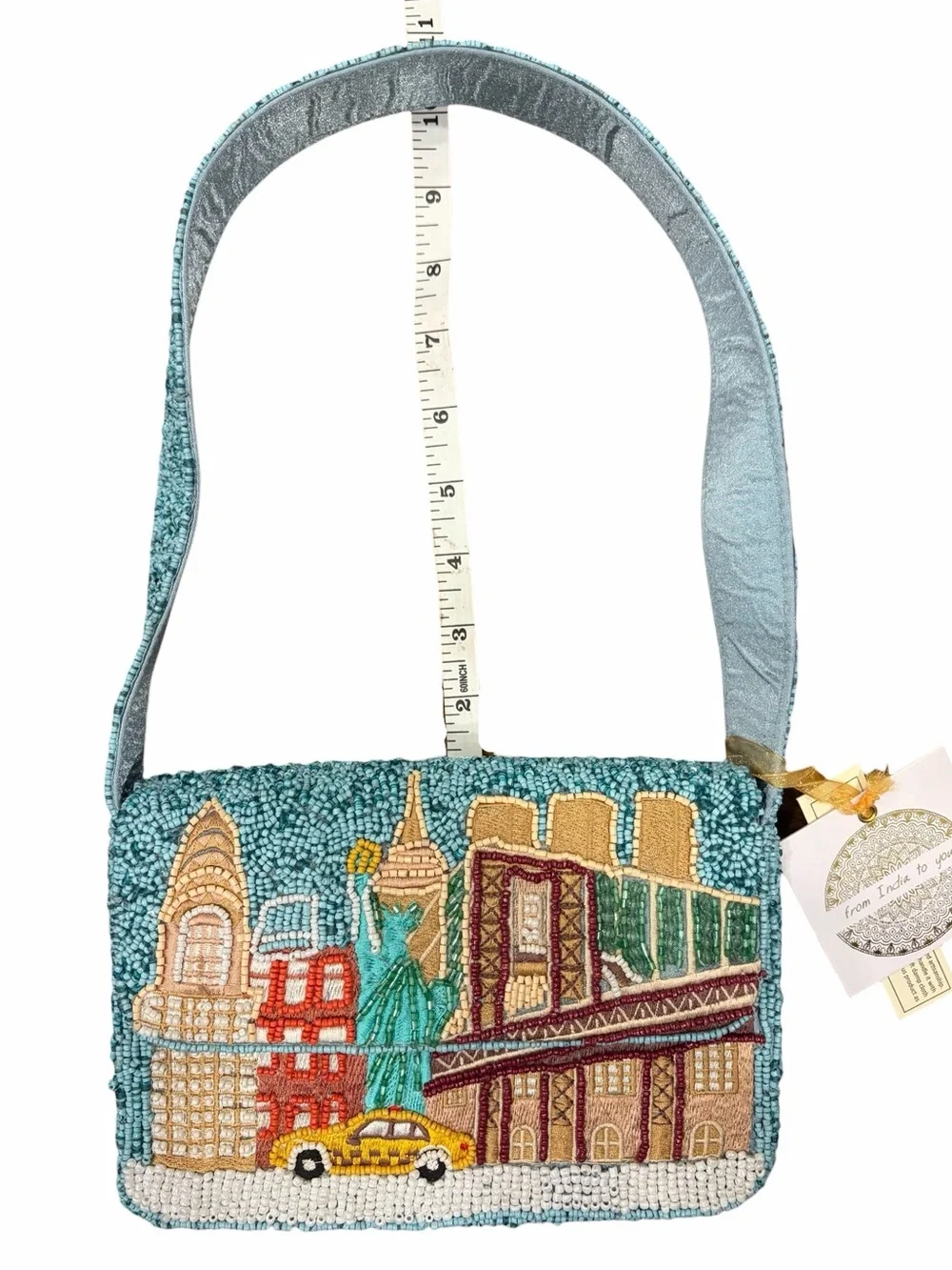 NWT: *Viral* New York City Beaded Bag 🚕🗽 From India to You  🚕🗽